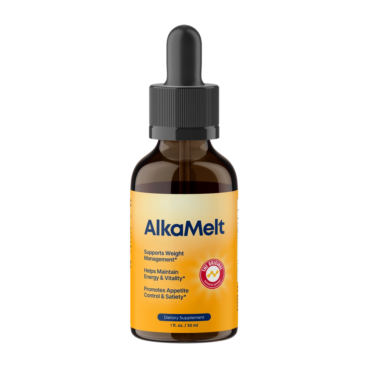 AlkaMelt liquid dietary supplement bottle